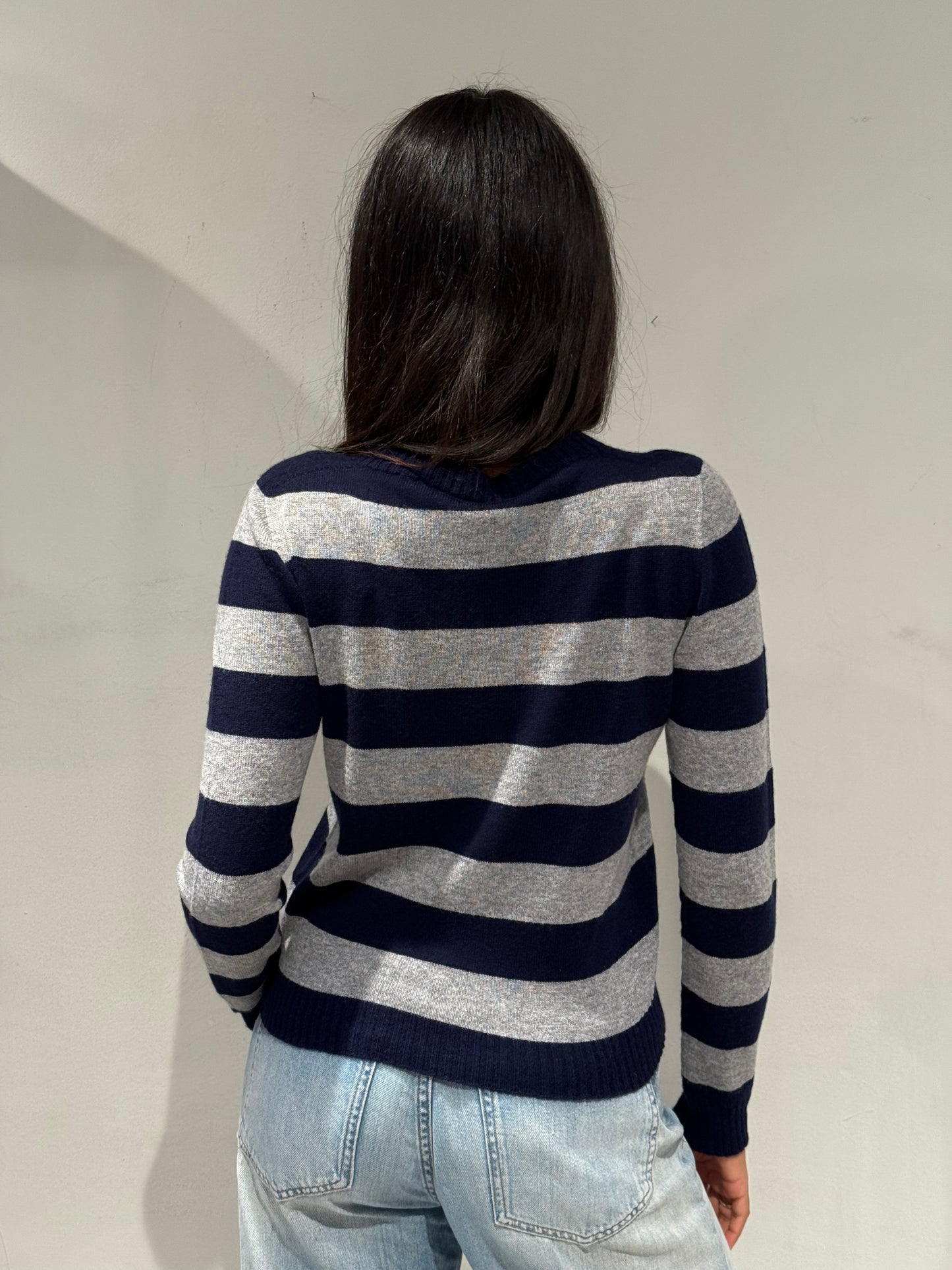 Maglioncino a righe in Lana e Cashmere