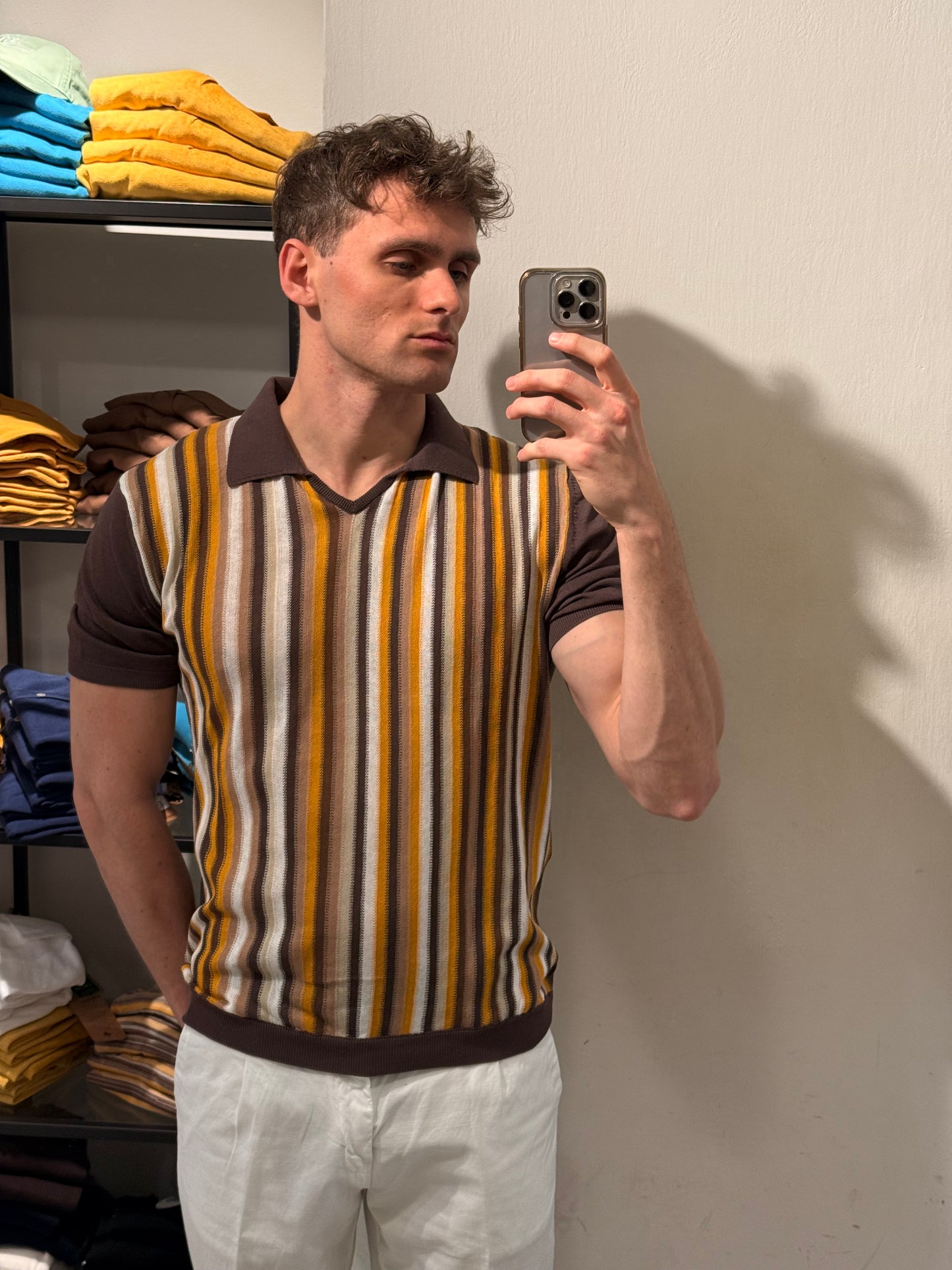Polo in Maglia Rigata - Irish Crone