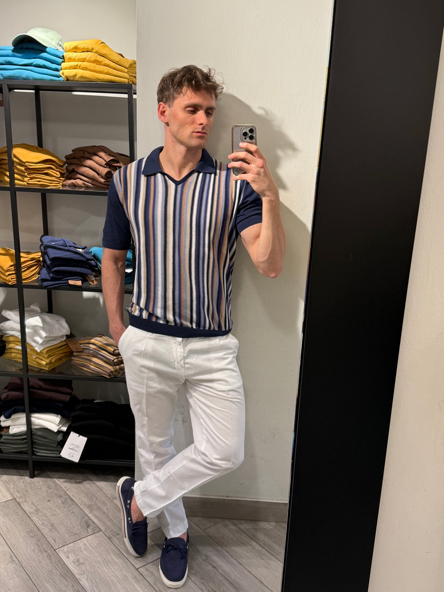 Polo in Maglia Rigata - Irish Crone