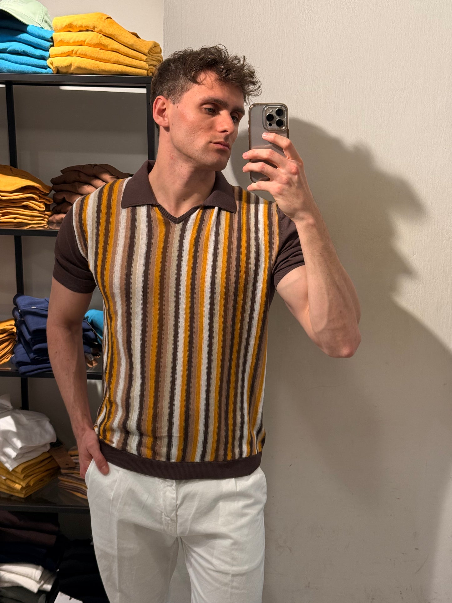 Polo in Maglia Rigata - Irish Crone