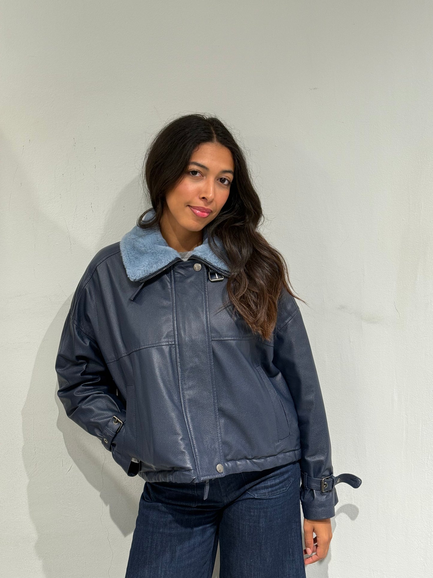 Giacca di pelle imbottita Myskin