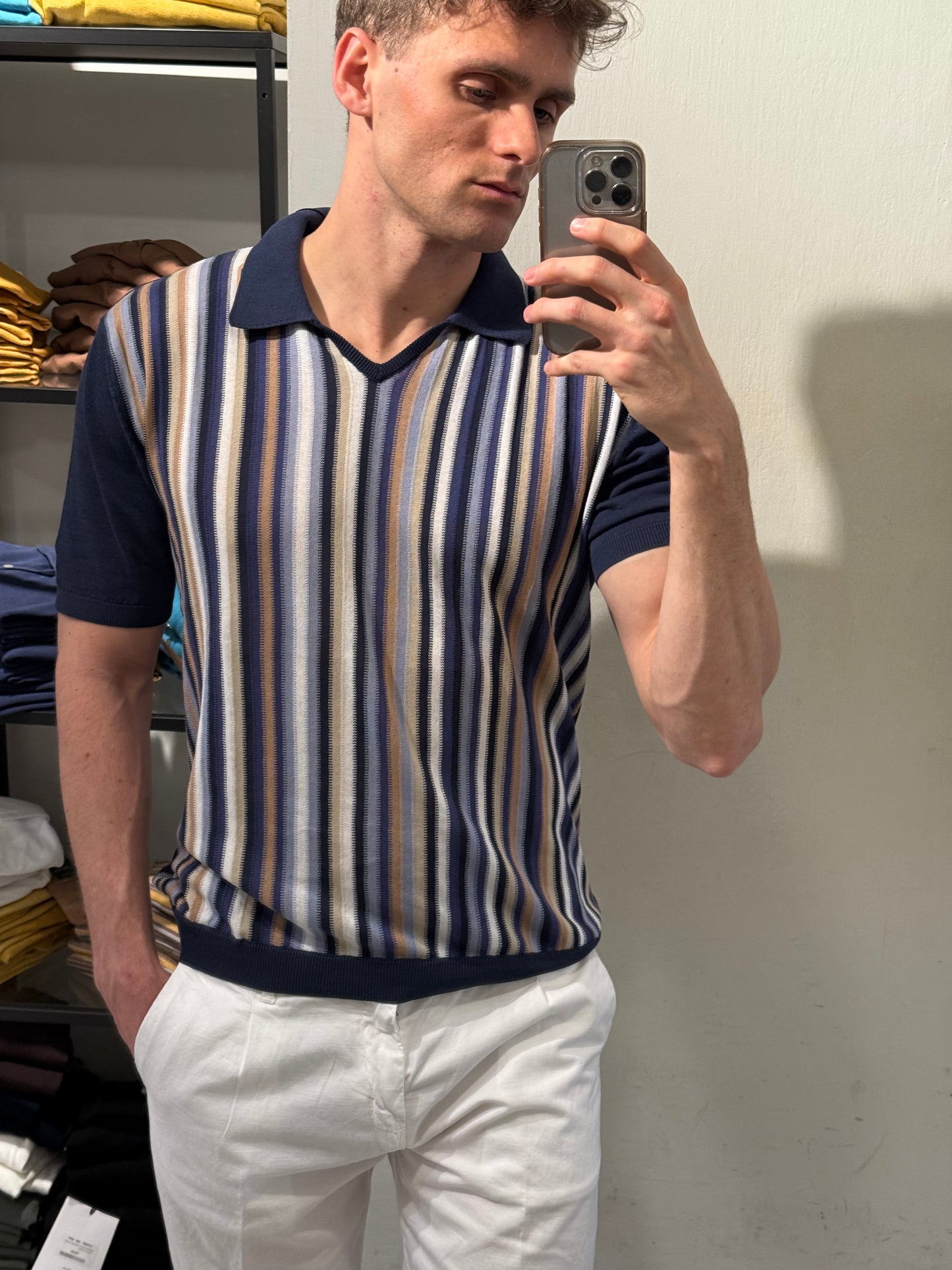 Polo in Maglia Rigata - Irish Crone