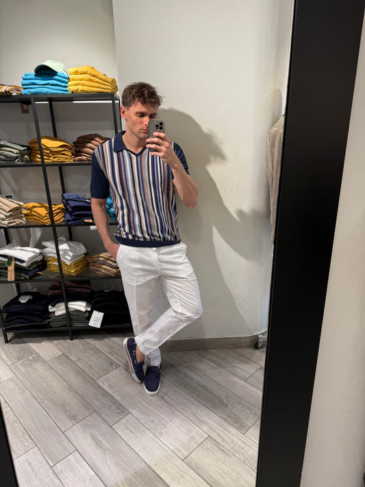 Polo in Maglia Rigata - Irish Crone